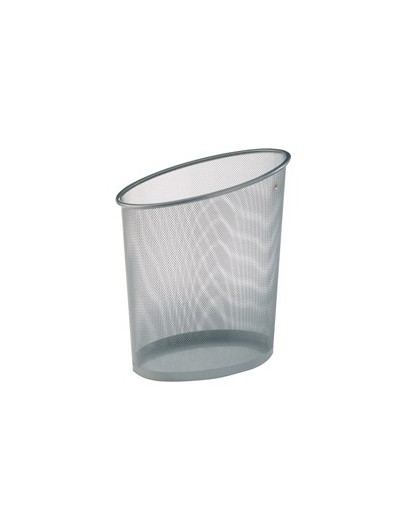 Cestino gettacarte 18lt MESH in rete metallica argento ALBA