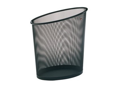 Cestino gettacarte 18lt MESH in rete metallica nero ALBA