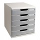 CASSETTIERA MODULO A4 5 CASSETTI GRIGIO/GRANITO EXACOMPTA