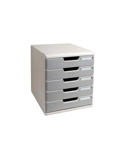 CASSETTIERA MODULO A4 5 CASSETTI GRIGIO/GRANITO EXACOMPTA