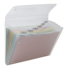 CARTELLA A 6 TASCHE 22X30CM TRASPARENTE ICE REXEL