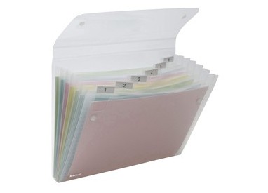 CARTELLA A 6 TASCHE 22X30CM TRASPARENTE ICE REXEL