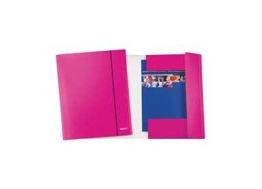 CARTELLINA C/ELASTICO WOW FUCSIA METAL 25X35CM
