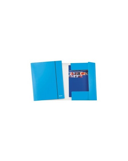 CARTELLINA C/ELASTICO WOW BLU METAL 25X35CM