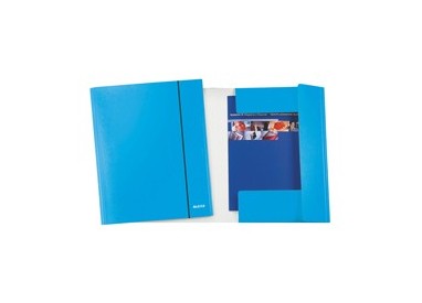 CARTELLINA C/ELASTICO WOW BLU METAL 25X35CM
