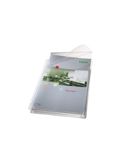 5 BUSTE FORATE C/SOFFIETTO E PATELLA 22X30 IN PVC LEITZ