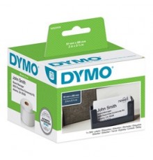 ROTOLO 300 ETICHETTE NON ADESIVE PER BADGE 51x89MM X DYMO LW