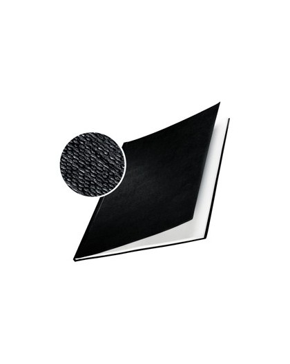 10 COPERTINE RIGIDE IMPRESSBIND 24,5MM NERO FINITURA LINO