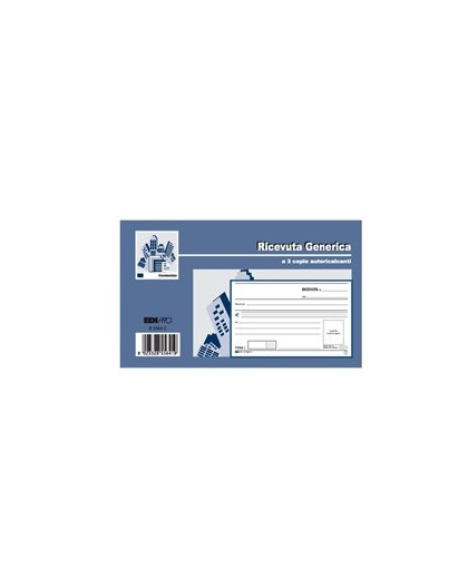 BLOCCO RICEVUTE GENERICHE 33FOGLI 3 COPIE AUTORIC. 9,9X17 E5564CT