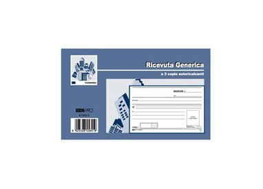 BLOCCO RICEVUTE GENERICHE 33FOGLI 3 COPIE AUTORIC. 9,9X17 E5564CT