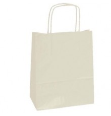 25 SHOPPERS CARTA KRAFT 36x12x41cm TWISTED avorio