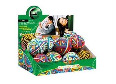 DISPLAY RUBBERBALL DA 15 GOMITOLI DI ELASTICI