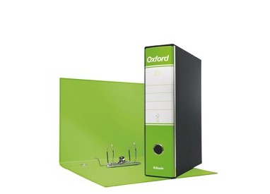 Registratore OXFORD G85 verde lime dorso 8cm f.to protocollo ESSELTE