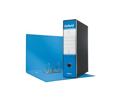 Registratore OXFORD G85 azzurro dorso 8cm f.to protocollo ESSELTE