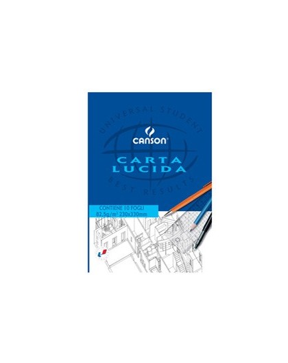 BLOCCO CARTA LUCIDA MANUALE 230x330mm 10FG 80GR CANSON