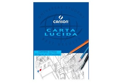 BLOCCO CARTA LUCIDA MANUALE 297x420mm 10FG 80GR CANSON