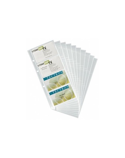 SET 10 BUSTE PER 80 BIGLIETTI VISITA 57x90MM VISIFIX DURABLE