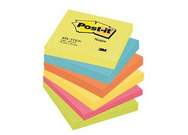 BLOCCO 100foglietti Post-it® 76x76mm 654-TFEN ENERGY 72GR ASSORTITO