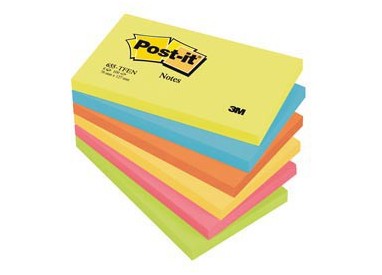 BLOCCO 100foglietti Post-it® 76x127mm 655-TFEN ENERGY 72GR ASSORTITO