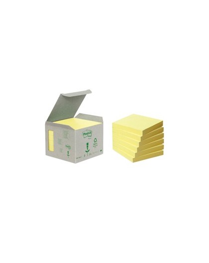 BLOCCO 100foglietti Post-it® Notes Green 76x76mm 654-1B GIALLO