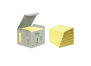 BLOCCO 100foglietti Post-it® Notes Green 76x76mm 654-1B GIALLO