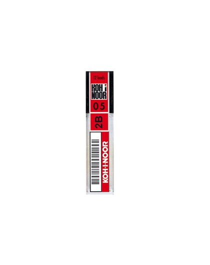 ASTUCCIO 12 MICROMINE 0,5mm 2B E205 KOHINOOR