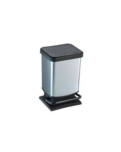 PATTUMIERA PASO 20LT A PEDALE IN PPL METALLIZZATO ROTHO