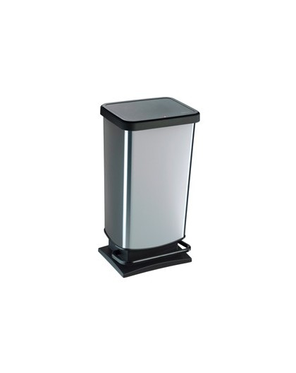 PATTUMIERA PASO 40LT A PEDALE IN PPL METALLIZZATO ROTHO