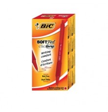 SCATOLA 12 PENNE SFERA SCATTO SOFTFEEL CLIC 1.0mm ROSSO