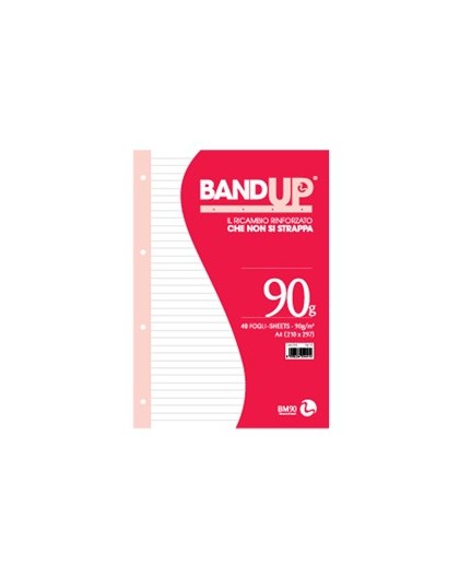 RICAMBI FORATI RINFORZATI BANDUP A4 90gr 40fg 1rigo BM