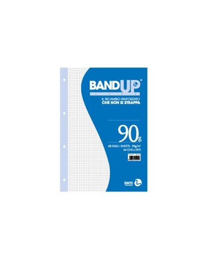 RICAMBI FORATI RINFORZATI BANDUP A4 90gr 40fg 4mm BM