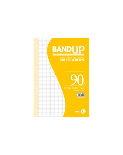 RICAMBI FORATI RINFORZATI BANDUP A4 90gr 40fg 5mm BM