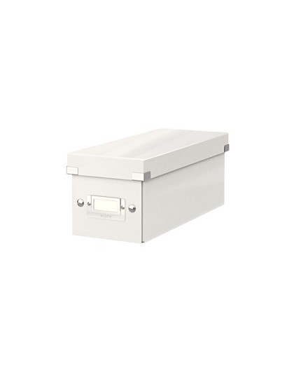 SCATOLA ARCHIVIO CD CLICKSTORE BIANCO METAL