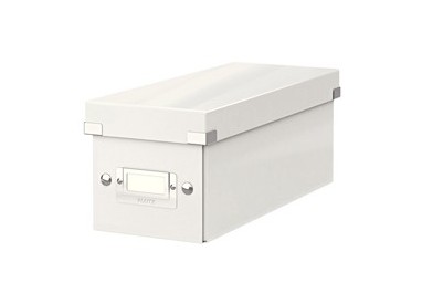 SCATOLA ARCHIVIO CD CLICKSTORE BIANCO METAL