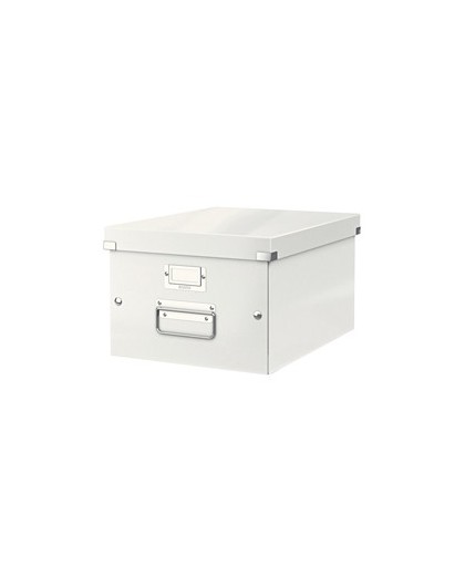 SCATOLA ARCHIVIO MEDIA CLICKSTORE BIANCO METAL
