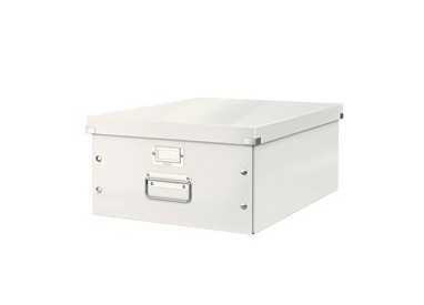 SCATOLA ARCHIVIO GRANDE CLICKSTORE BIANCO METAL