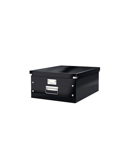 SCATOLA ARCHIVIO GRANDE CLICKSTORE NERO METAL