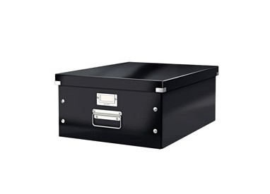 SCATOLA ARCHIVIO GRANDE CLICKSTORE NERO METAL