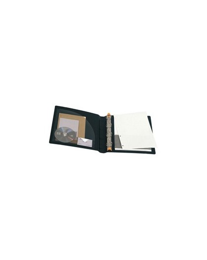 RACCOGLITORE MANAGER 4ANELLI D30MM A4 MAXI IN PPL NERO EXACTIVE