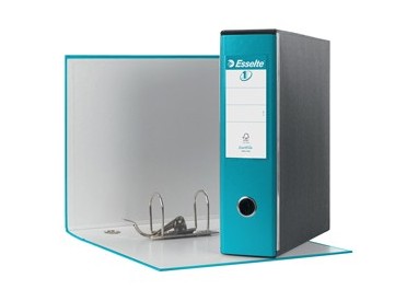 Registratore EUROFILE G53 turchese dorso 8cm f.to commerciale ESSELTE