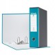 Registratore EUROFILE G55 turchese dorso 8cm f.to protocollo ESSELTE