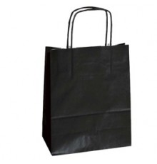 25 SHOPPERS CARTA KRAFT 45X15X50CM TWISTED nero