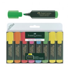 BUSTA 8 EVIDENZIATORI TEXTLINER 1548 FABER CASTELL