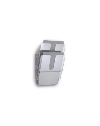 DISPLAY DA MURO CON 2 TASCHE A4 TRASPARENTE FLEXIPLUS DURABLE