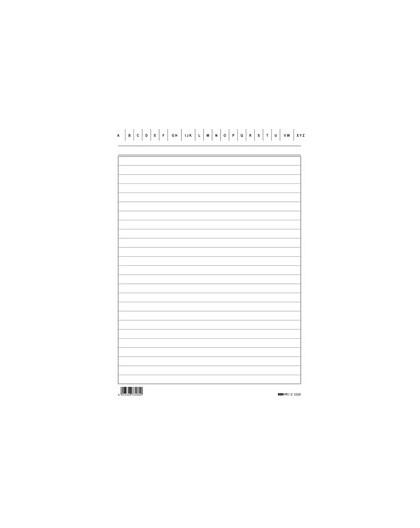 100 SCHEDE RIGATE 21X15CM VERTICALE E3326BL EDIPRO