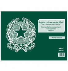 BLOCCO CARICO/SCARICO RIFIUTI NON DETENTORI (Mod. B) 100PAG. 22,5x29,7cm E2871