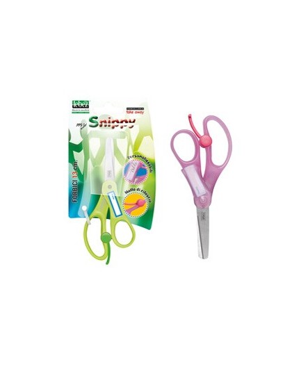 Forbici SNIPPY 4445B 13cm personalizzabile punta tonda LEBEZ