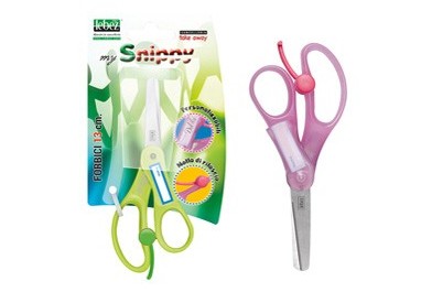 Forbici SNIPPY 4445B 13cm personalizzabile punta tonda LEBEZ