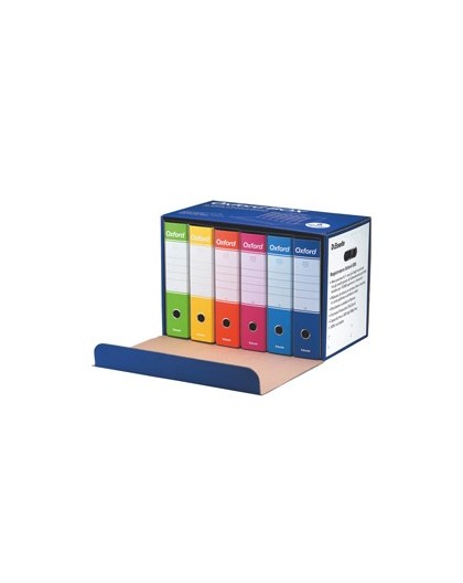 Scatola 6 registratori OXFORD G85 colori assortiti ESSELTE
