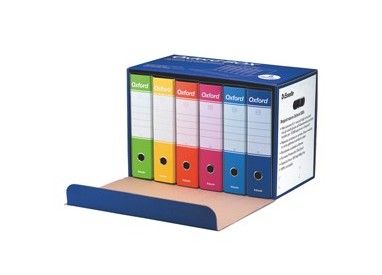 Scatola 6 registratori OXFORD G85 colori assortiti ESSELTE